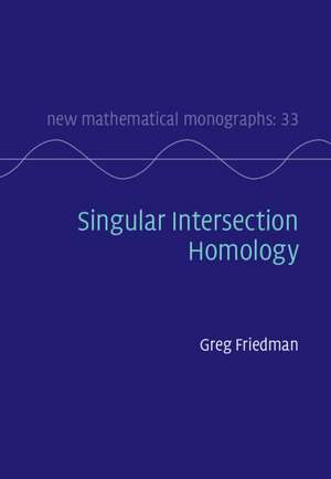 Singular Intersection Homology de Greg Friedman