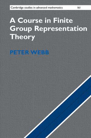 A Course in Finite Group Representation Theory de Peter Webb