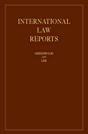 International Law Reports: Volume 169 de Christopher Greenwood