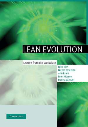 Lean Evolution: Lessons from the Workplace de Nick Rich