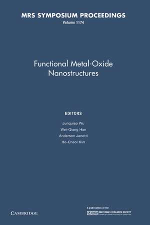 Functional Metal-Oxide Nanostructures de Junqiao Wu