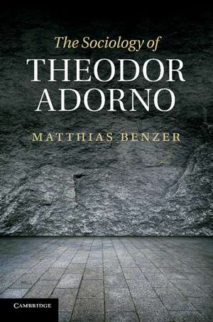 The Sociology of Theodor Adorno de Matthias Benzer