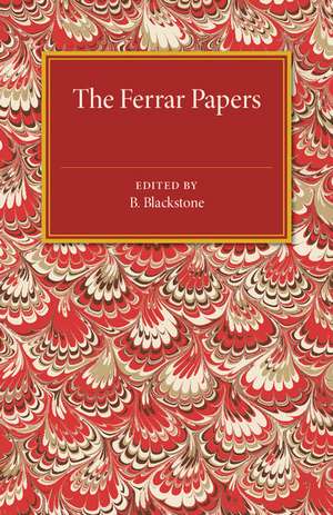 The Ferrar Papers de Nicholas Ferrar