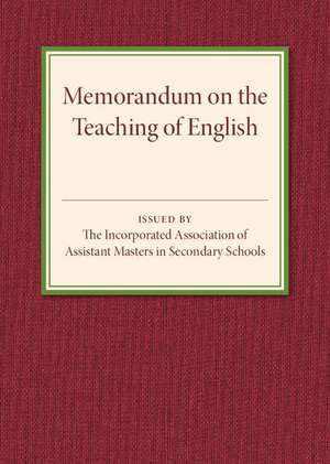 Memorandum on the Teaching of English