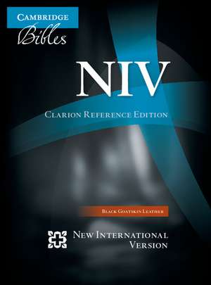 NIV Clarion Reference Bible, Black Edge-lined Goatskin Leather, NI486:XE