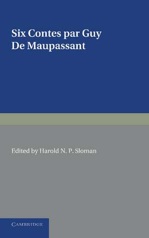 Six contes par Guy de Maupassant de Guy de Maupassant