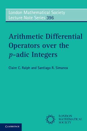 Arithmetic Differential Operators over the p-adic Integers de Claire C. Ralph