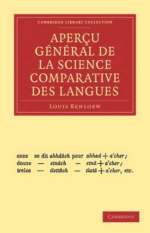 Aperçu général de la science comparative des langues de Louis Benloew