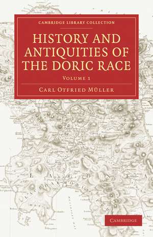 History and Antiquities of the Doric Race de Carl Otfried Müller