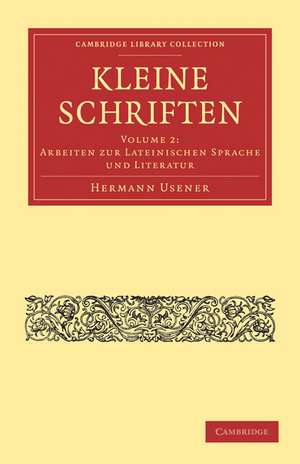 Kleine Schriften de Hermann Usener