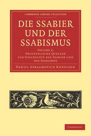 Die Ssabier und der Ssabismus de Daniil Avraamovich Chwolson