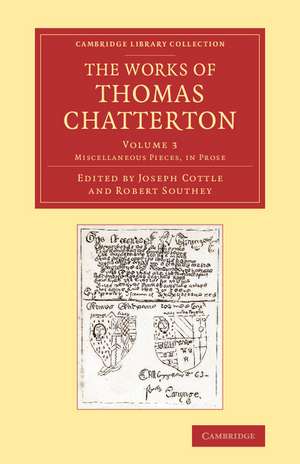 The Works of Thomas Chatterton de Thomas Chatterton