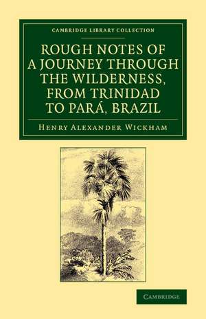 Rough Notes of a Journey through the Wilderness, from Trinidad to Pará, Brazil: By Way of the Great Cataracts of the Orinoco, Atabapo, and Rio Negro de Henry Alexander Wickham