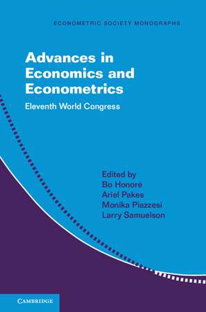 Advances in Economics and Econometrics 2 Hardback Volume Set: Theory and Applications, Eleventh World Congress de Bo Honoré