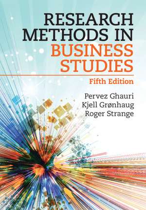 Research Methods in Business Studies de Pervez Ghauri