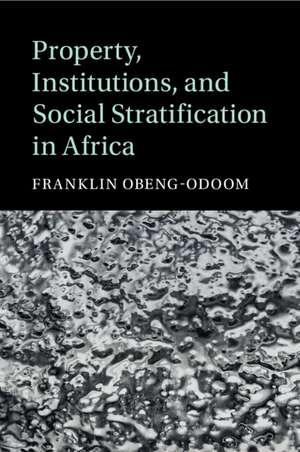 Property, Institutions, and Social Stratification in Africa de Franklin Obeng-Odoom