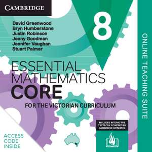 Essential Mathematics CORE for the Victorian Curriculum 8 Online Teaching Suite Card de David Greenwood