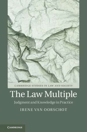 The Law Multiple: Judgment and Knowledge in Practice de Irene van Oorschot