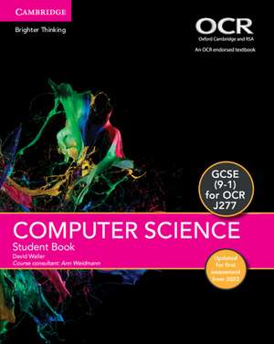 GCSE Computer Science for OCR Student Book Updated Edition de David Waller