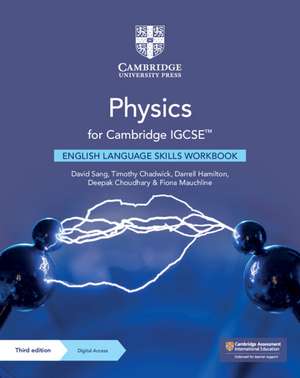 Physics for Cambridge IGCSE™ English Language Skills Workbook with Digital Access (2 Years) de David Sang