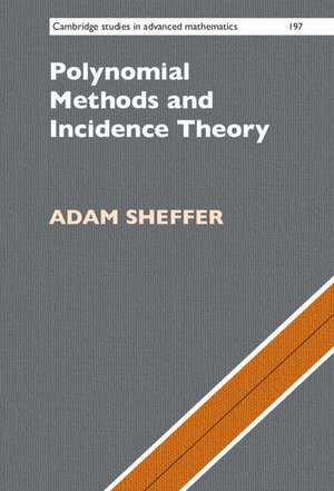 Polynomial Methods and Incidence Theory de Adam Sheffer