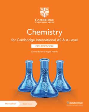 Cambridge International AS & A Level Chemistry Coursebook with Digital Access (2 Years) de Lawrie Ryan