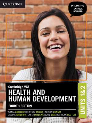 Cambridge VCE Health and Human Development Units 1&2 de Sonia Goodacre