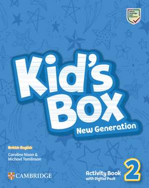 Kid's Box New Generation Level 2 Activity Book with Digital Pack British English de Caroline Nixon