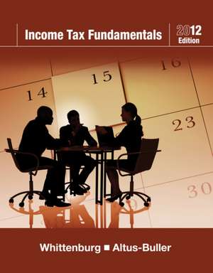 Income Tax Fundamentals 2012 (with H&R BLOCK At Home¿ Tax Preparation Software CD-ROM) de Martha Altus-Buller