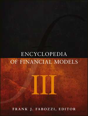 Encyclopedia of Financial Models V3 de FJ Fabozzi