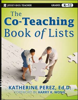 The Co–Teaching Book of Lists de K Perez