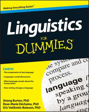 Linguistics For Dummies de RM Dechaine