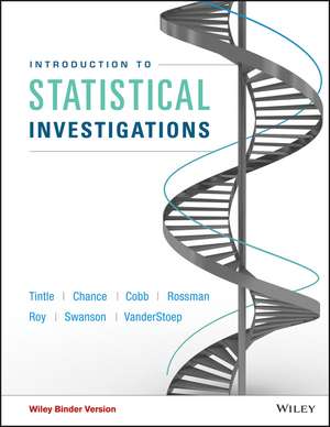 Introduction to Statistical Investigations, Binder Ready Version de Nathan Tintle