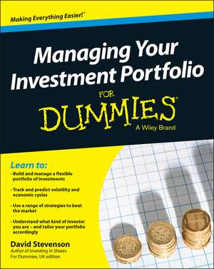 Managing Your Investment Portfolio FD de D Stevenson