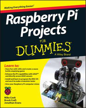 Raspberry Pi Projects For Dummies de M Cook