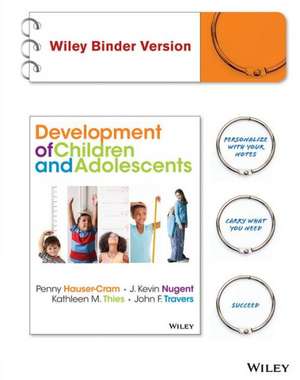 The Development of Children and Adolescents: An Applied Perspective de Penny Hauser-Cram