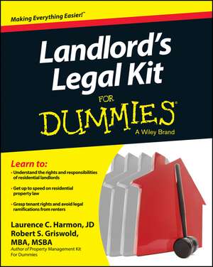 Landlord′s Legal Kit For Dummies de RS Griswold