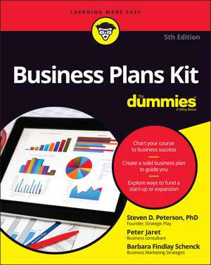 Business Plans Kit For Dummies 5e de BF Schenck