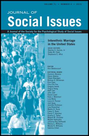 At the Crossroads of Intergroup Relations and Interpersonal Relations – Interethnic Marriage in the United States de SO Gaines