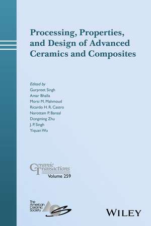 Ceramic Transactions Volume 259 de Singh