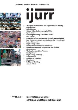 International Journal of Urban and Regional Research de Matthew Gandy