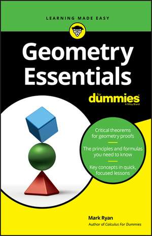 Geometry Essentials For Dummies de M Ryan