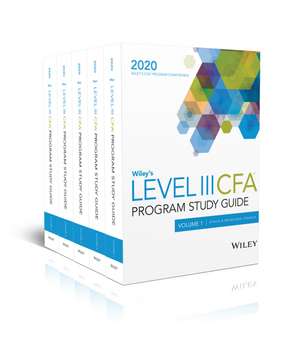 Wiley′s Level III CFA Program Study Guide 2020: Complete Set de Wiley