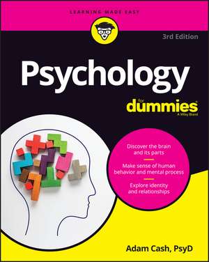 Psychology For Dummies, 3rd Edition de A Cash