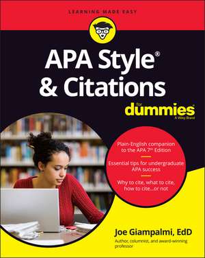 APA Style & Citations For Dummies de JJ Giampalmi