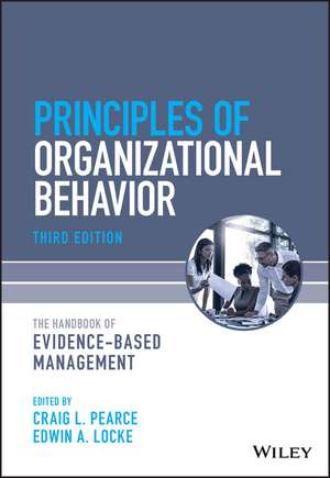 Handbook of Principles of Organizational Behavior: Indispensable Knowledge for Evidence-Based Management 3rd Edition de EA Locke