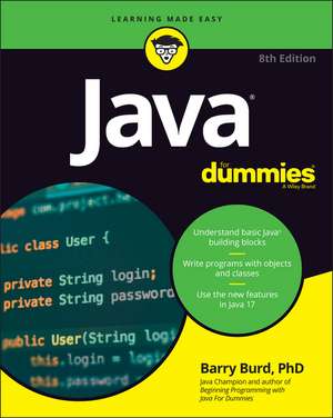 Java For Dummies, 8th Edition de B Burd