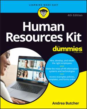 Human Resources Kit For Dummies, 4th Edition de A Butcher