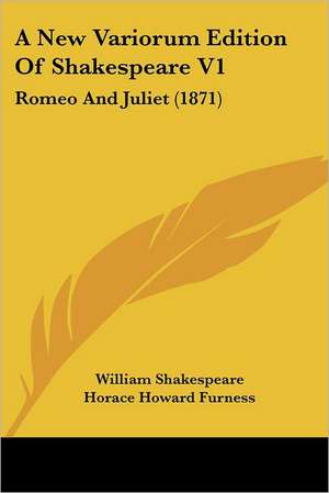 A New Variorum Edition Of Shakespeare V1 de William Shakespeare