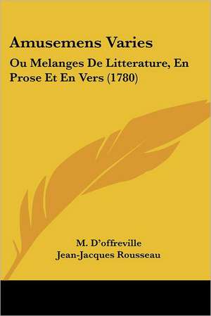 Amusemens Varies de M. D'Offreville